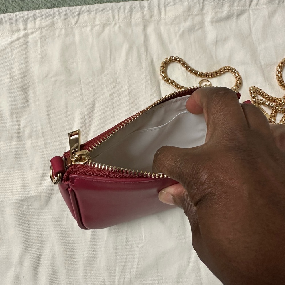 NWOT Authentic Dress Up My Purse wristlet/pouch in hot pink - Picture 2 of 9